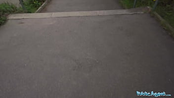 Public Agent - MILF bends over for a fat cock outdoors in the garden shed