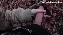 Outdoor anal fuck and hj