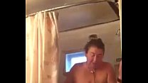 Pregnant MILF Drying Off After Showering